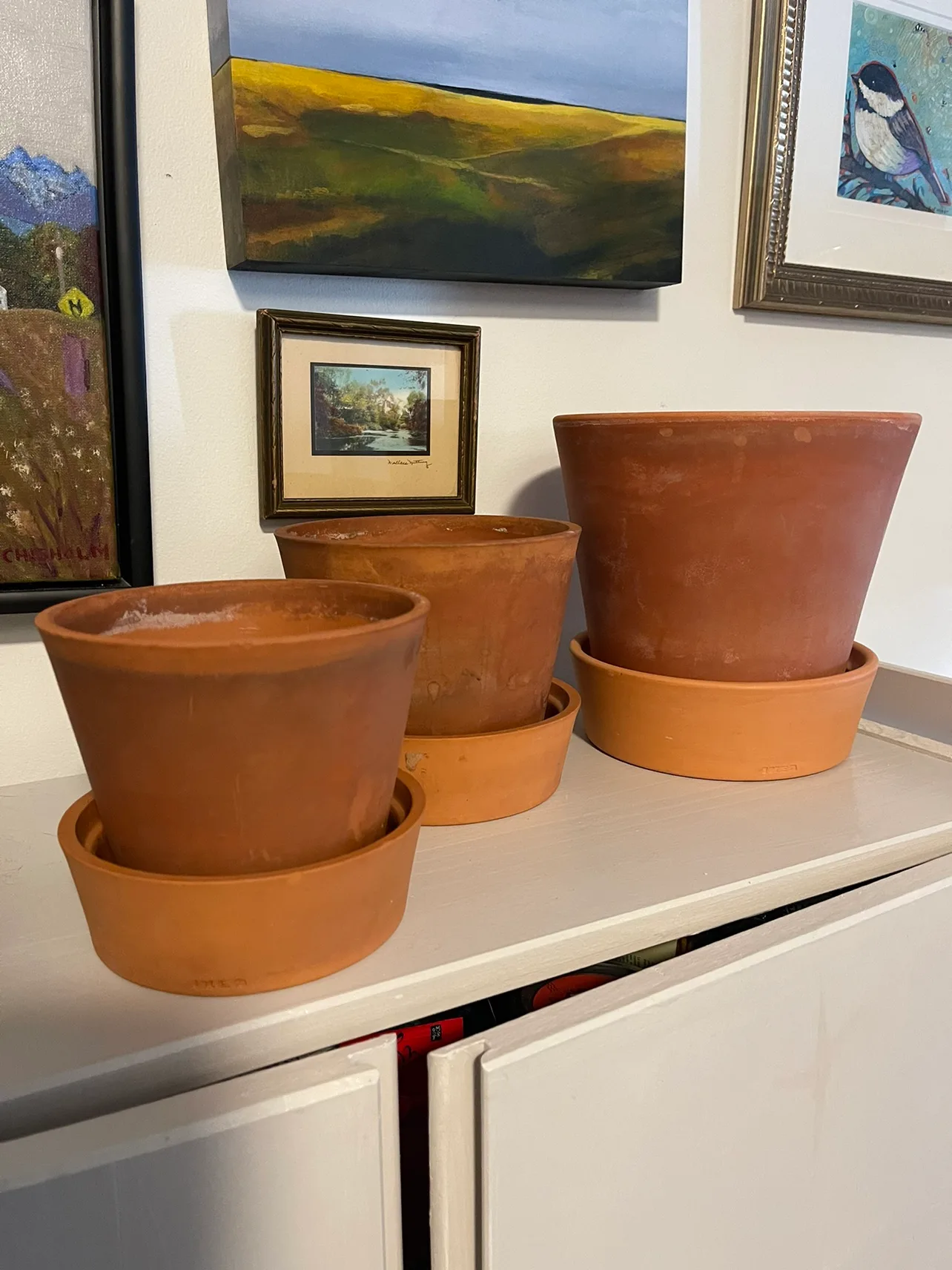 IKEA ingefara terracotta plant pots set of 3 thumbnail