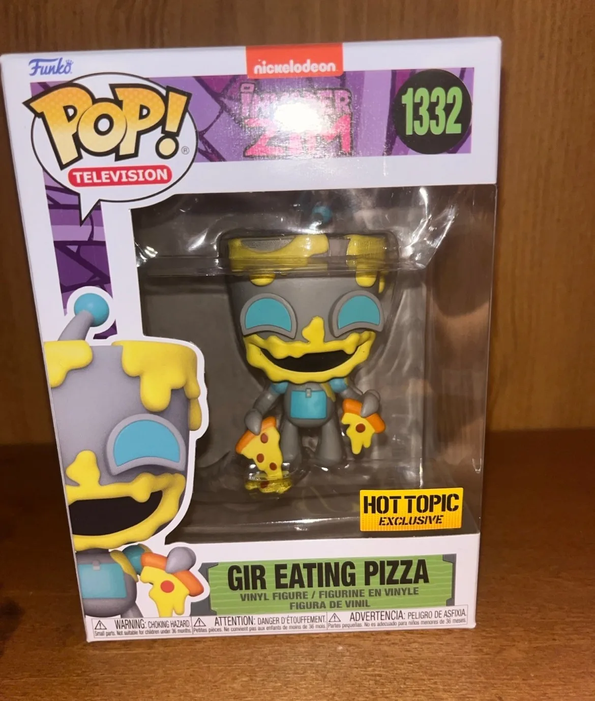 Funko Pop! Invader Zim - Gir Eating Pizza (Hot Topic Exclusive) thumbnail