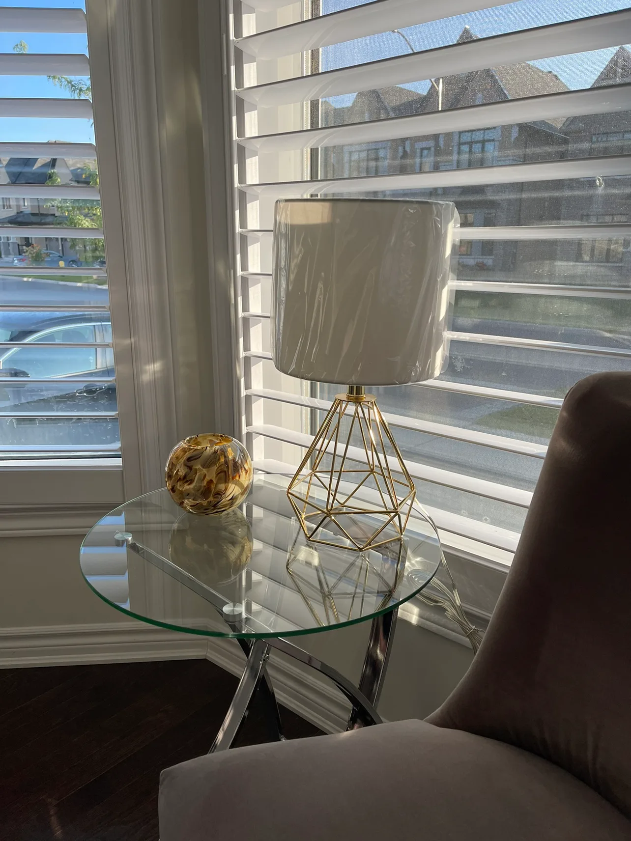 NEW - Table Lamp, Reinforced Geometric Wire Cage image indicator(9)