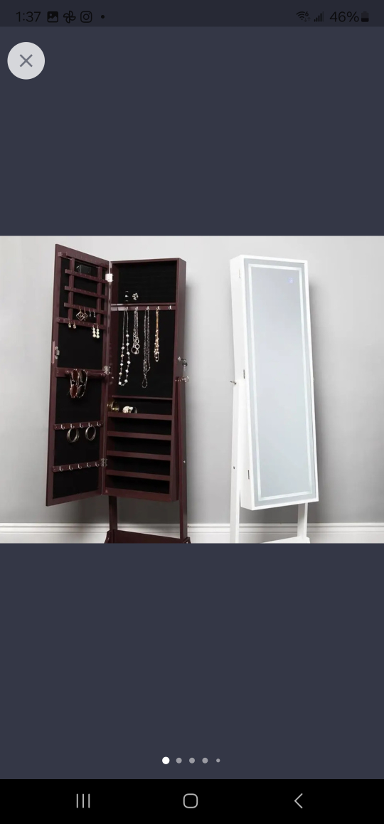Full-Length Standing Mirror with Jewellery Organizer - photo 2