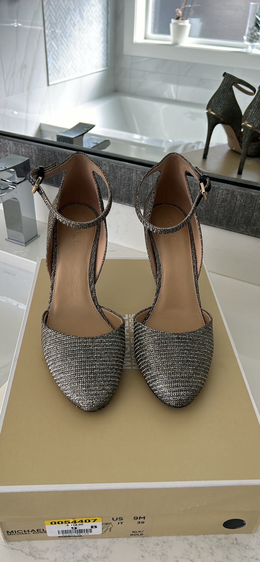Michael Kors Black & Gold Heels