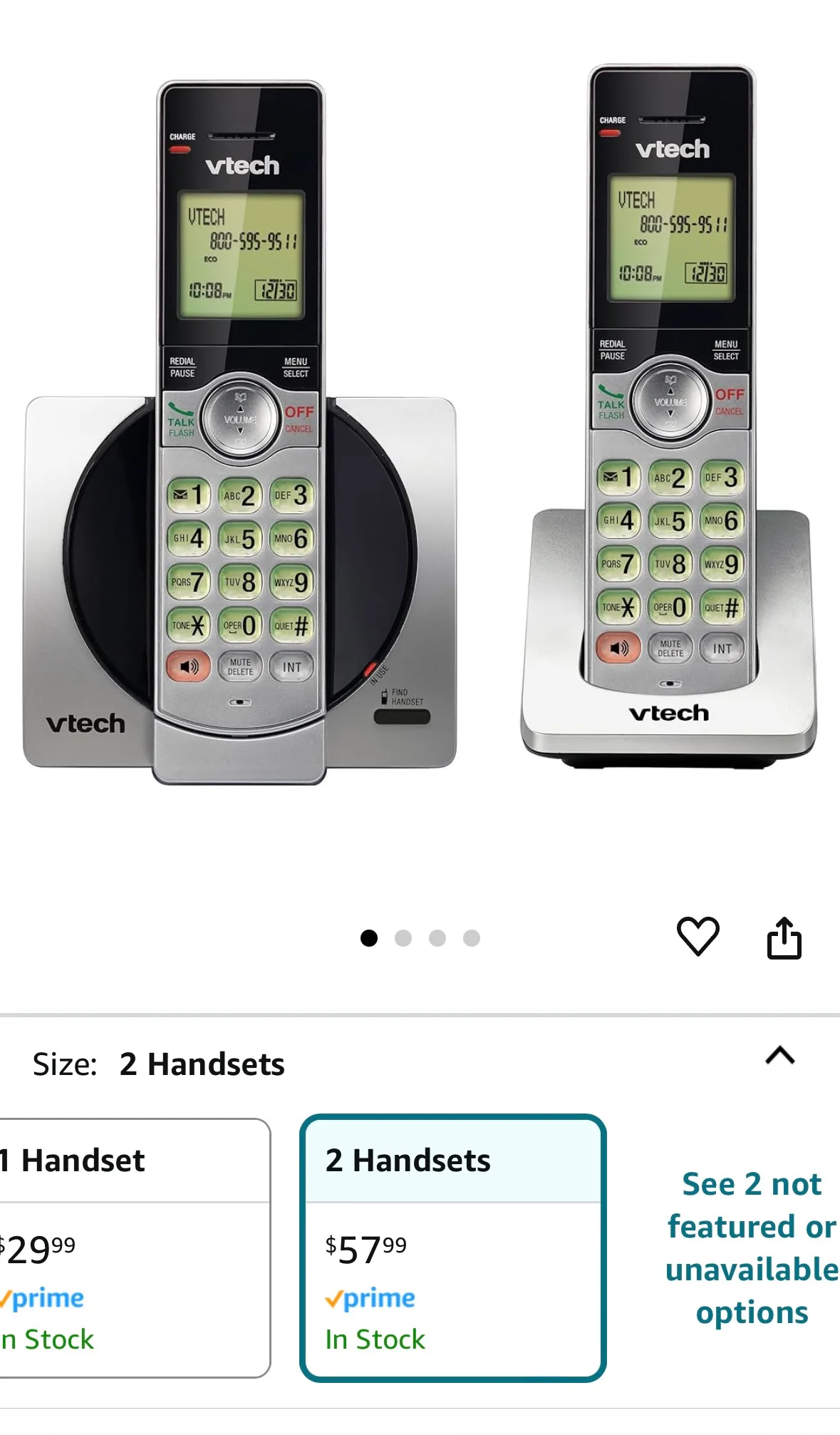 2-handset cordless phones image indicator(3)