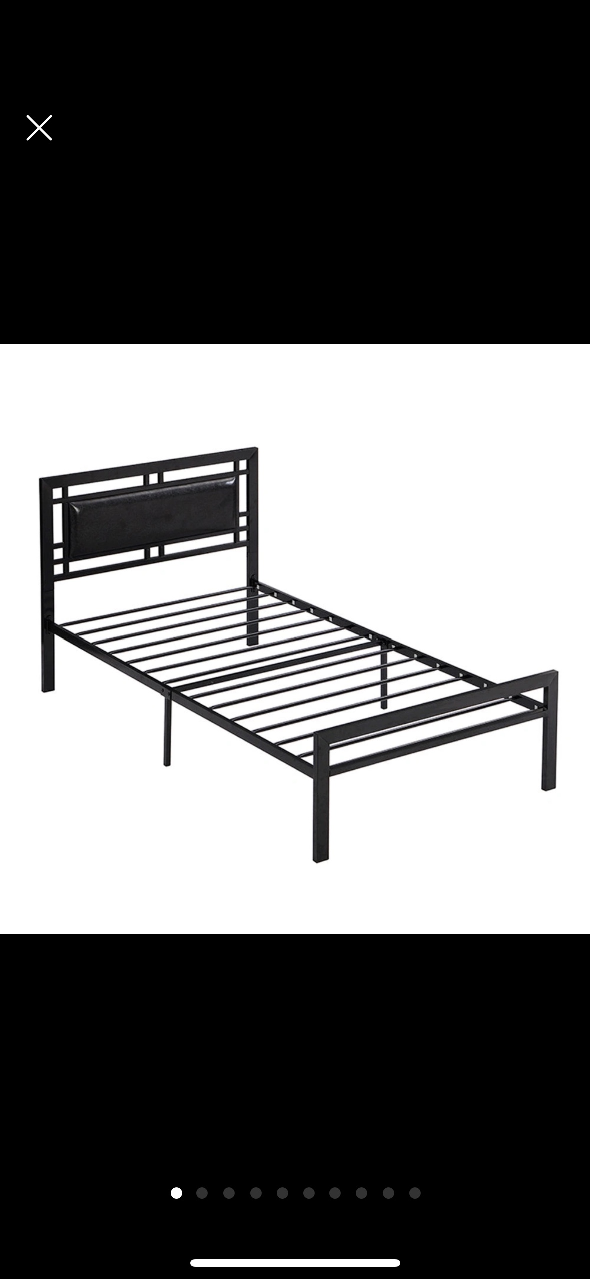 Twin bed frame , mattress and mirror
