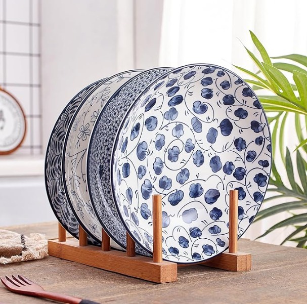 Set of 6 Blue and White Ceramic Bowls - photo 2