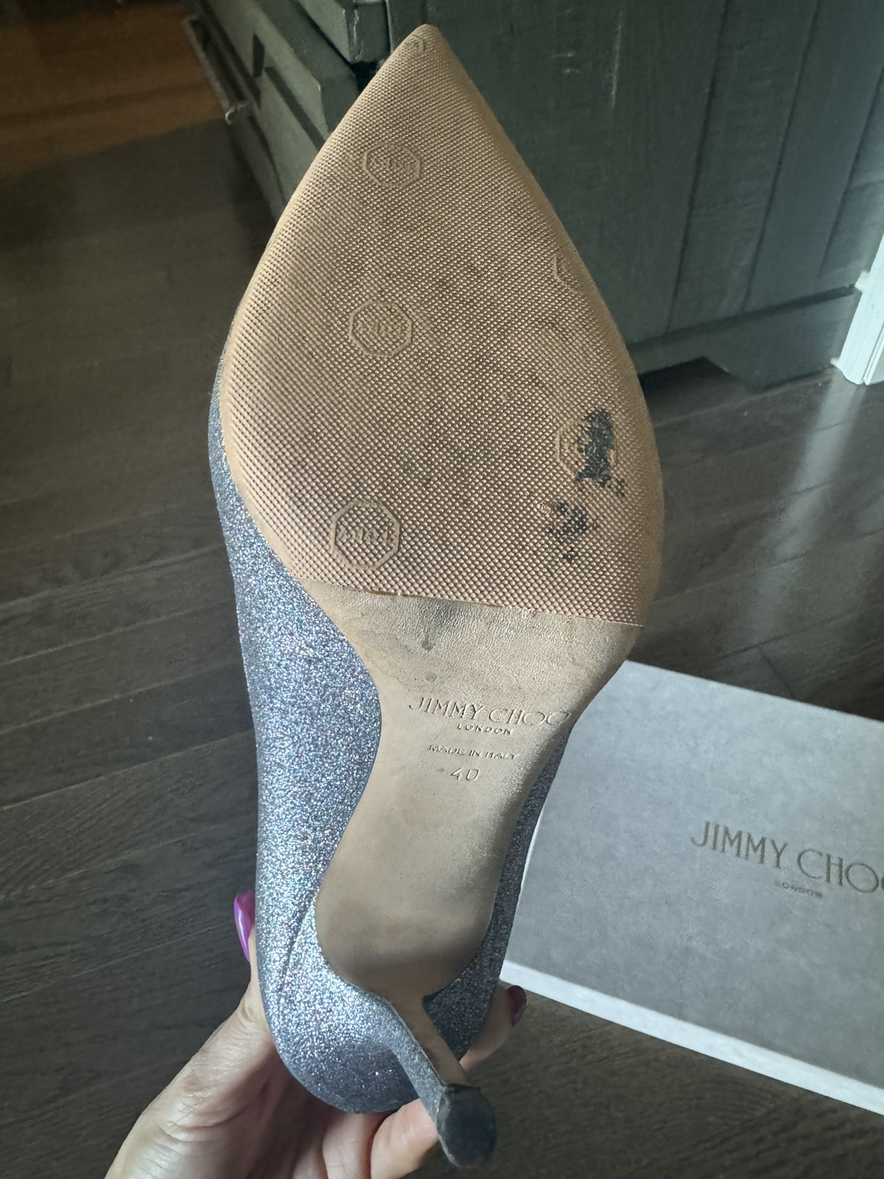 Jimmy Choo Silver Multicoloured Pump - photo 4