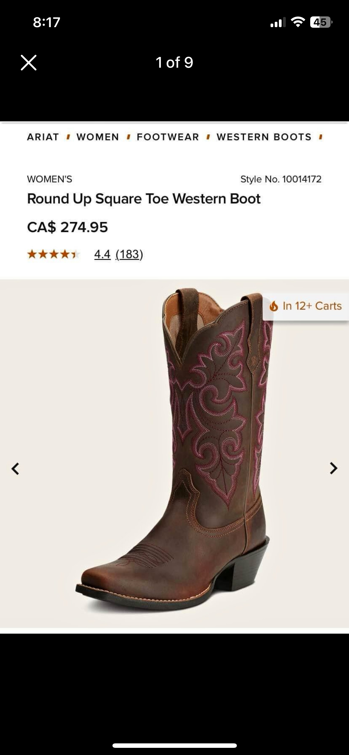 Brand new never worn leather Women’s Ariat Cowboy Boots - photo 5