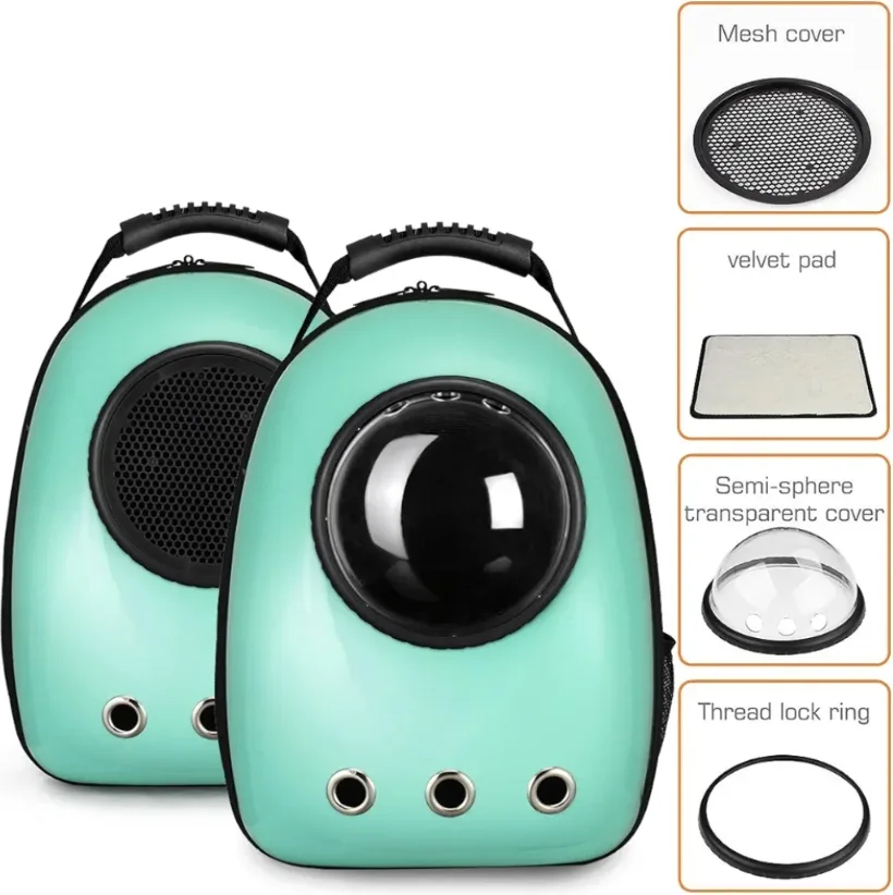 Pet Backpack (Mint Green) thumbnail