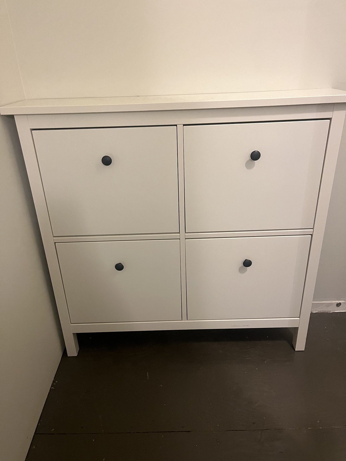 White IKEA Shoe Rack - HEMNES