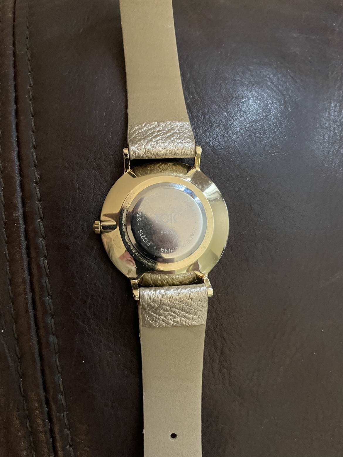 Gold Watch with Leather Band - photo 5