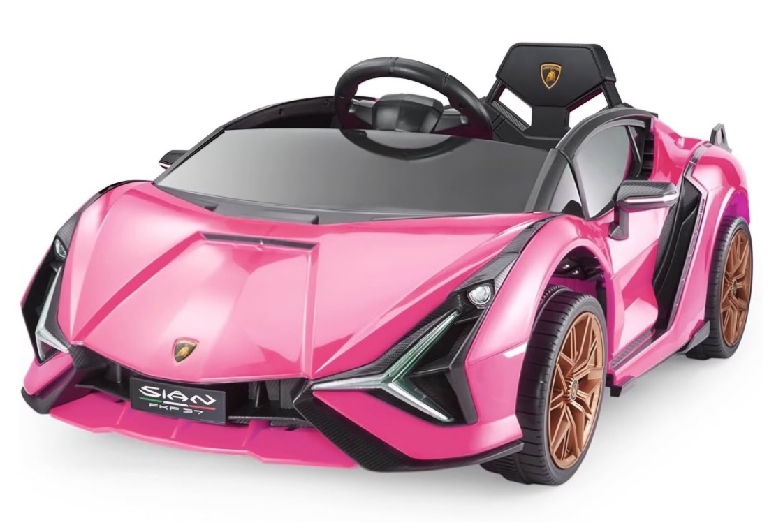 Pink Lamborghini Sian Ride-On Car
