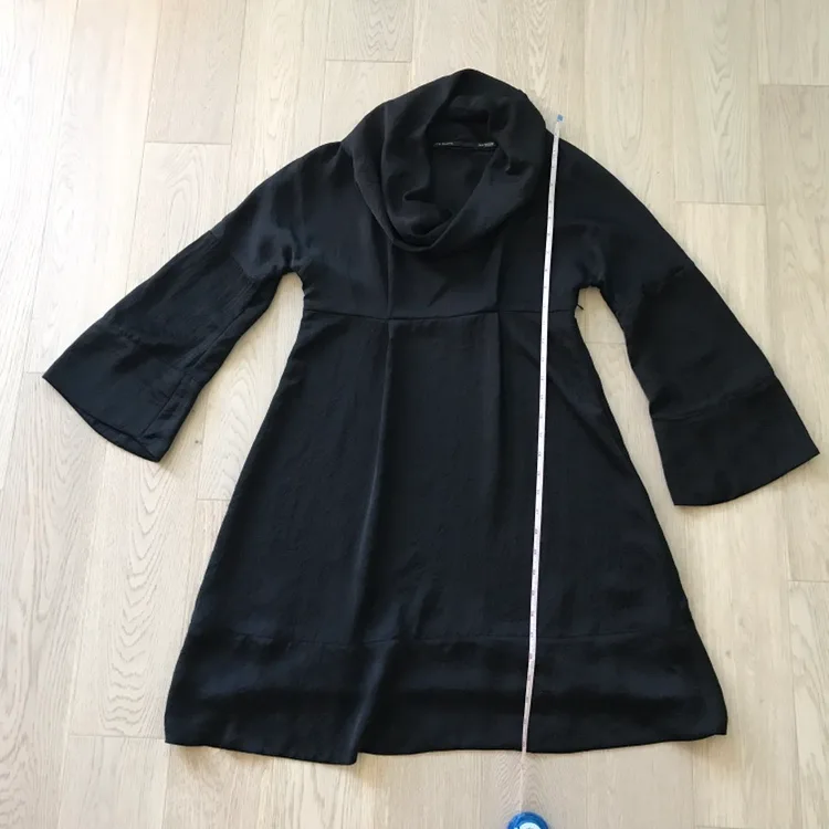 Trade/FWT: Black Cowl Neck Dress - Small image indicator(3)