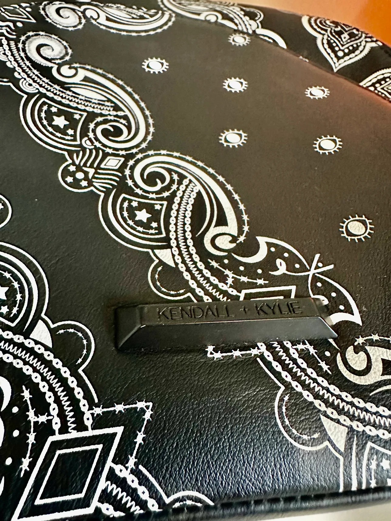 Kendall & Kylie Black Leather Bandana Backback image indicator(7)