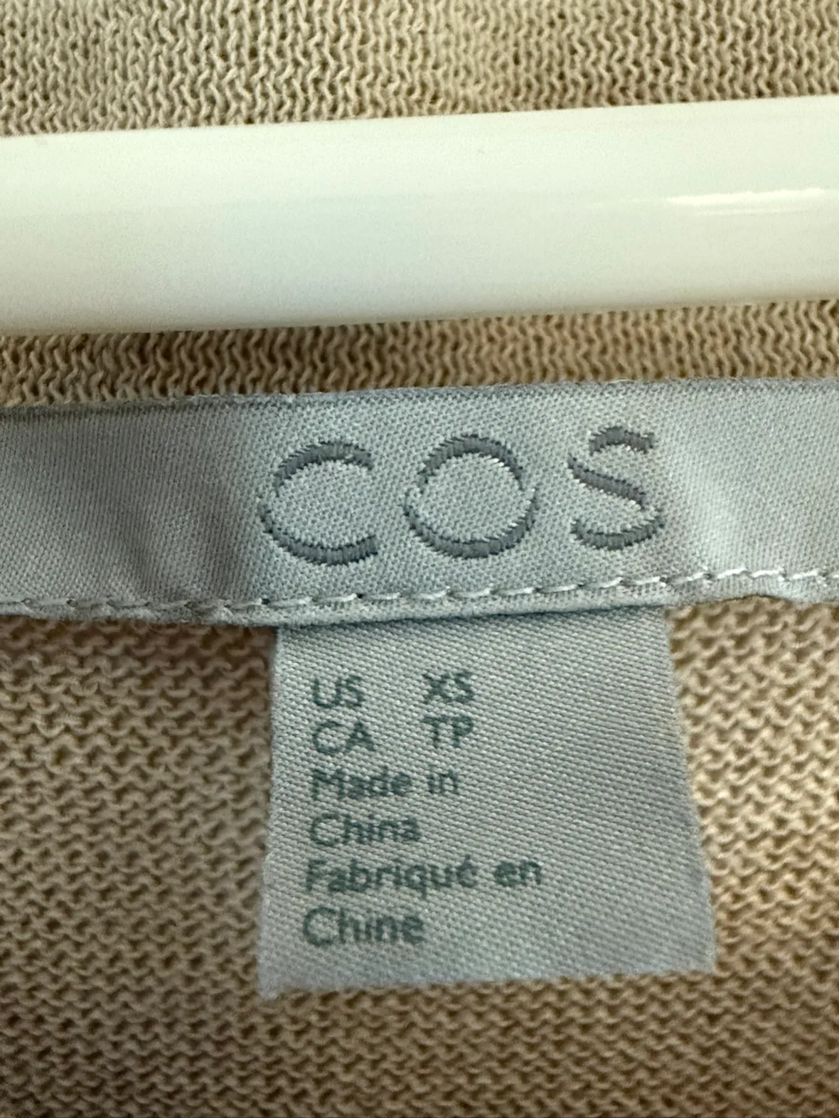 COS Beige Puff Sleeve Mini Dress image indicator(3)