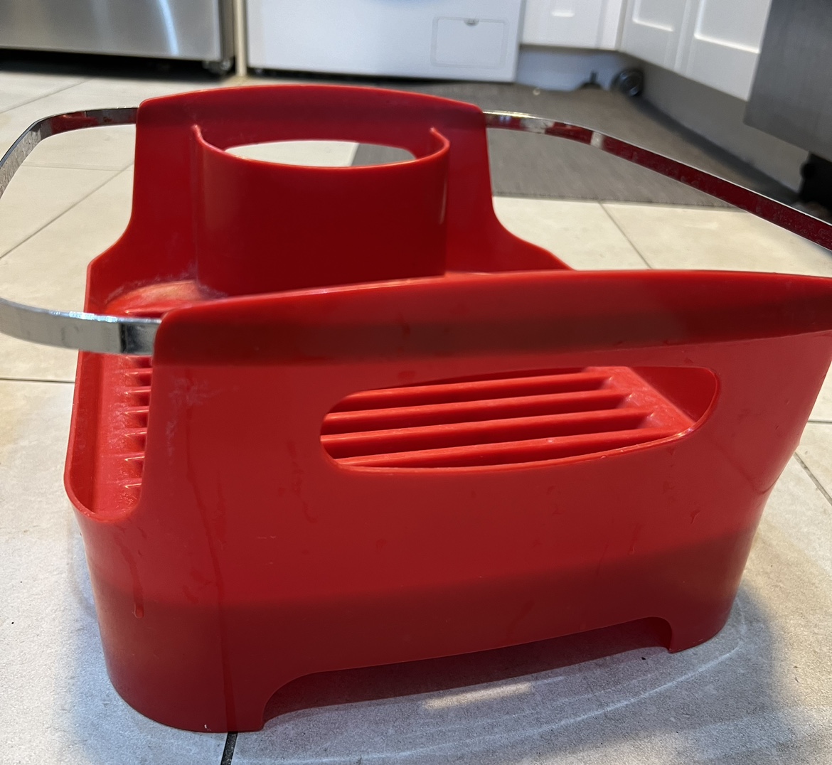 Red Dish Drying Rack