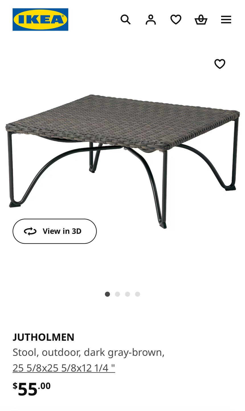 IKEA JUTHOLMEN outdoor stool