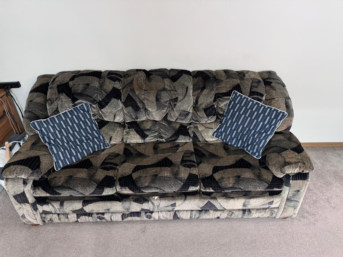 Couch with Two Pillows - photo 2