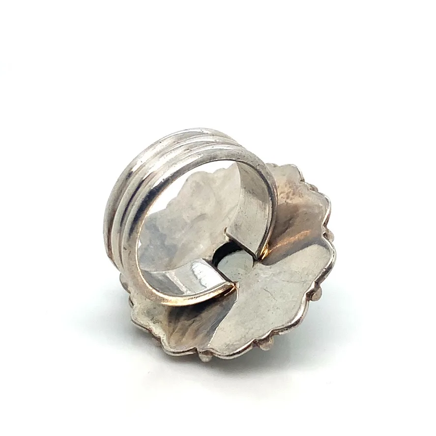 Smoky Quartz Sterling silver cocktail ring image indicator(7)