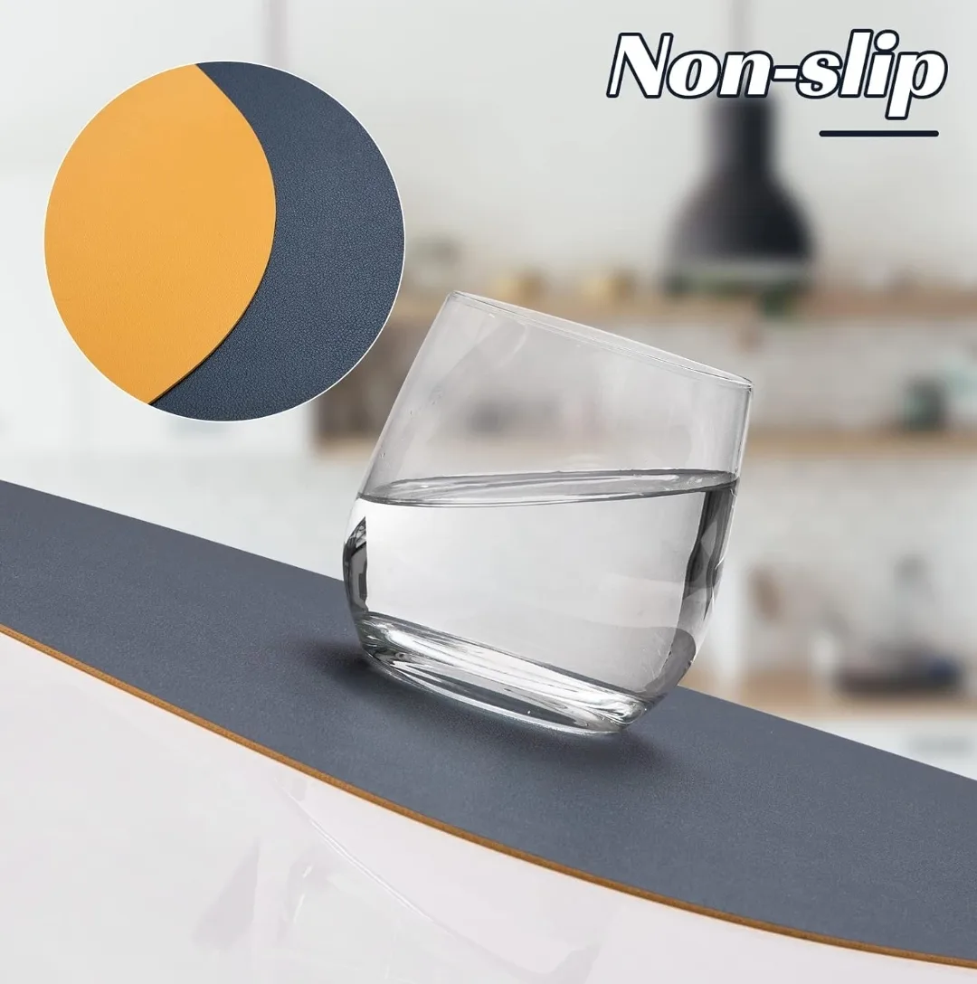 Dual Sided Faux Leather Placemats and Coasters set of 4 image indicator(7)