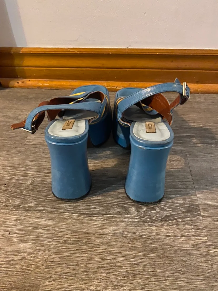 Vintage Leather Platforms for Halloween Costume 🎃 image indicator(4)