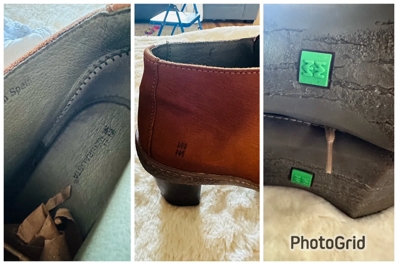 El Naturalista women genuine leather semi boots size 42 (size 9) image indicator(6)