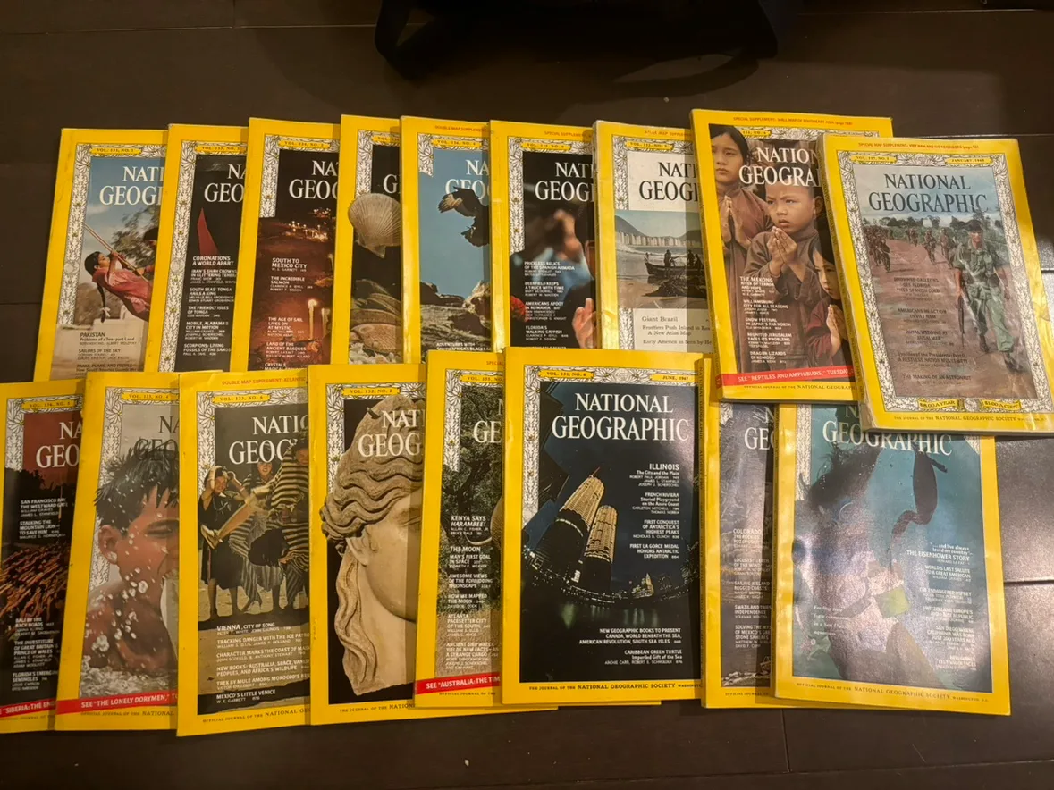 1960’s Lot - National Geographic Magazines thumbnail
