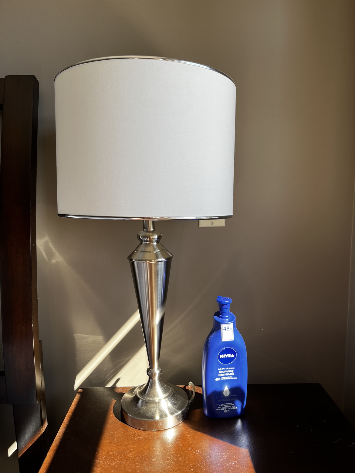Two matching table lamps