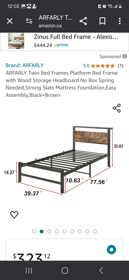 Twin Bed Frame image indicator(2)