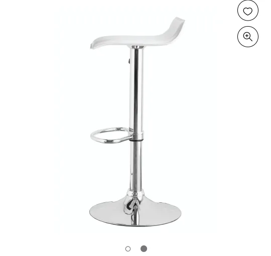 2 White Bar Stools