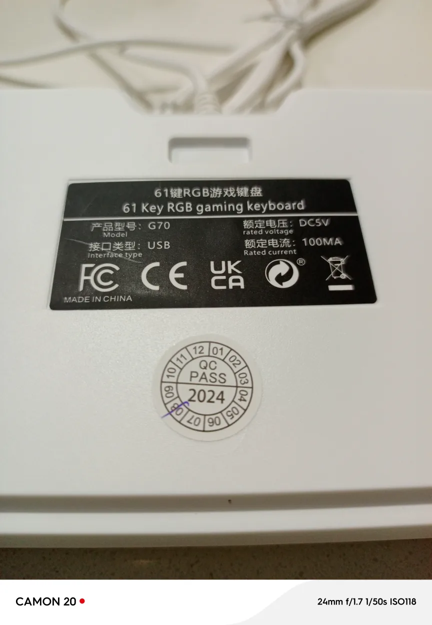 White Wired Keyboard  Completely new image indicator(5)