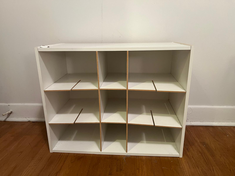 White Storage Cube Shelf