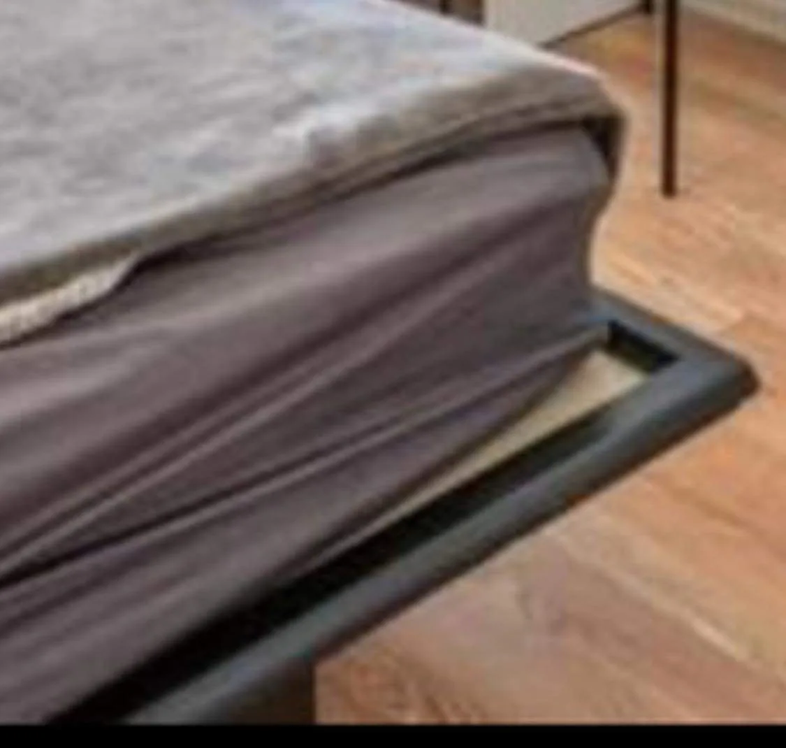 Queen size contemporary bed - new- FREE MATTRESS COVER image indicator(3)