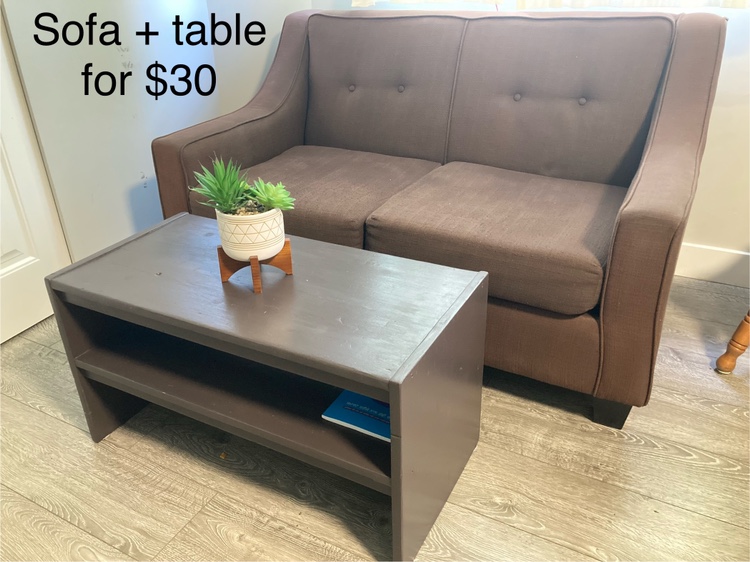 Sofa and Table