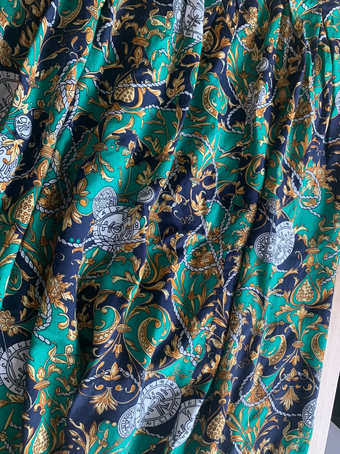 Vintage Pleated Printed Skirt image indicator(9)