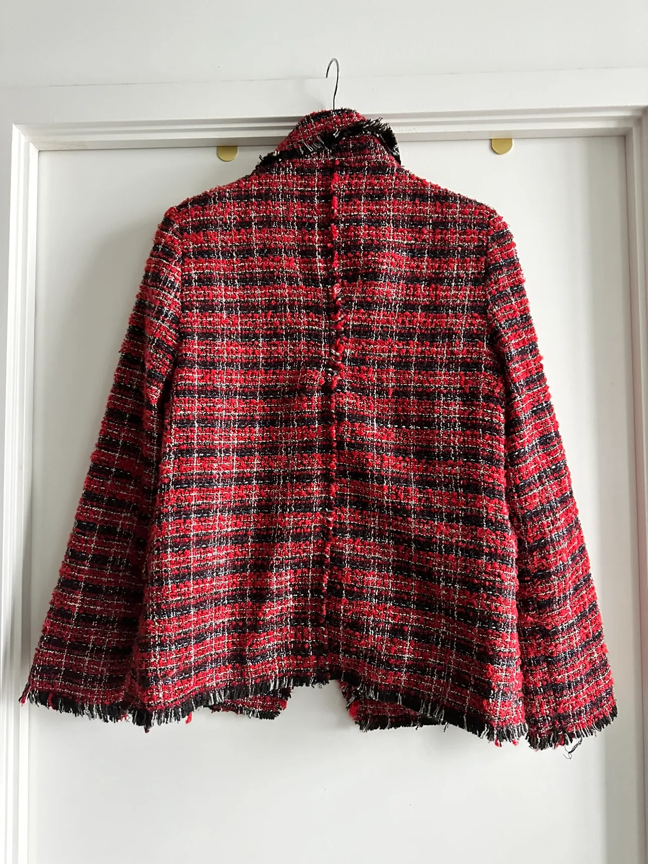 Aqua Red & Black Tweed Blazer image indicator(3)