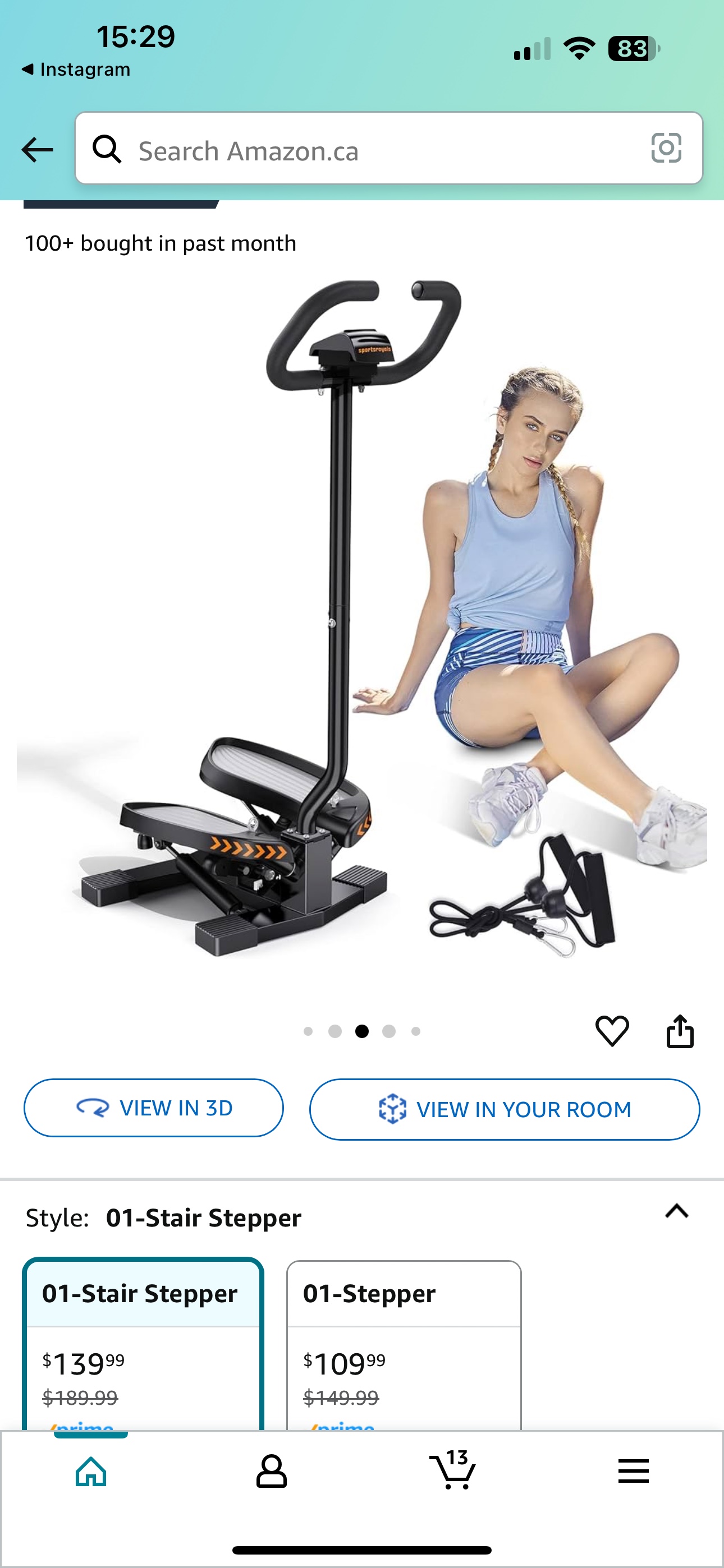Sportsroyals Stepper with Handlebars