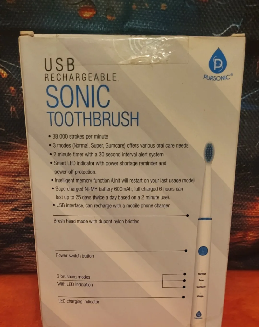 Rechargeable Sonic Toothbrush image indicator(3)