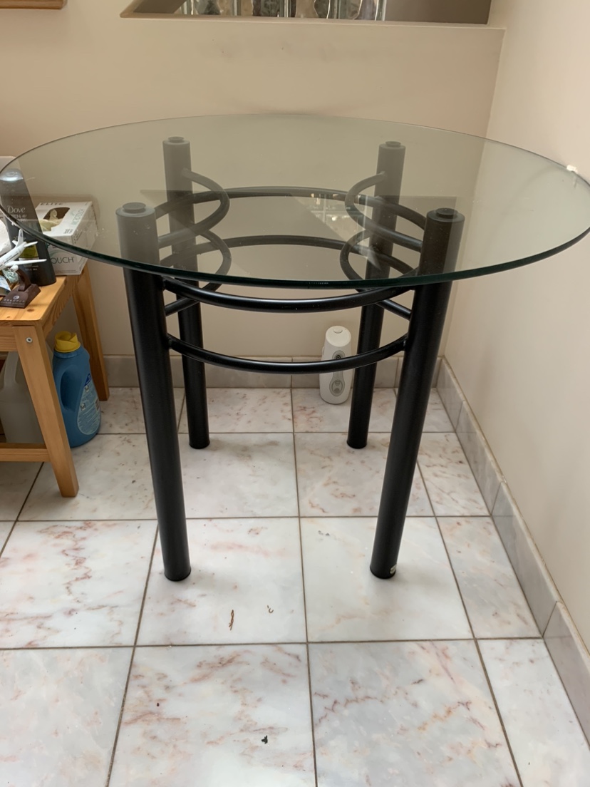 Round glass table - photo 2
