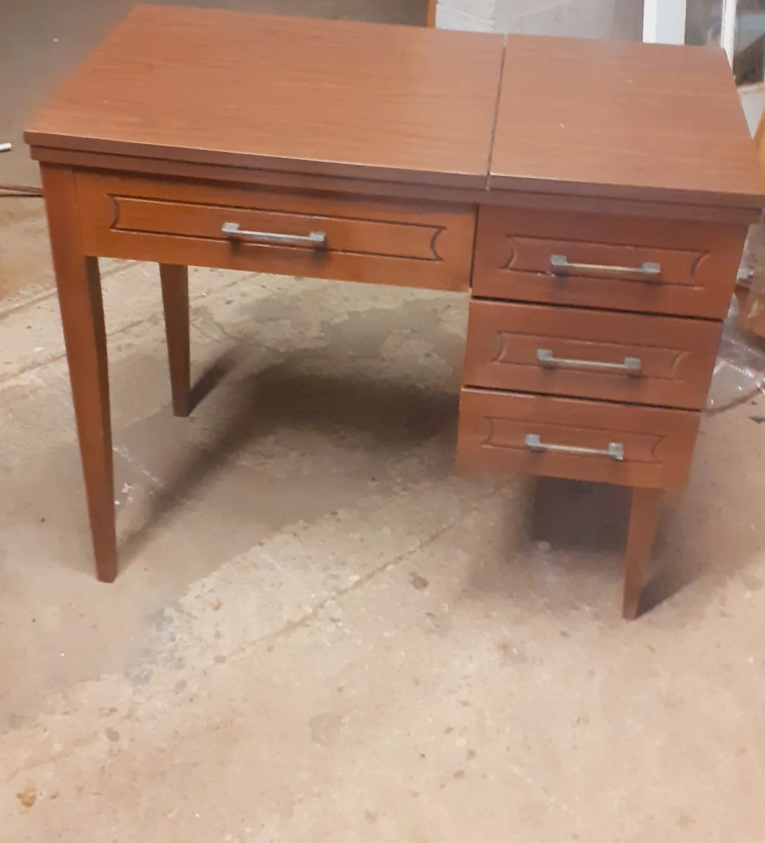 Wooden Desk with Drawers thumbnail