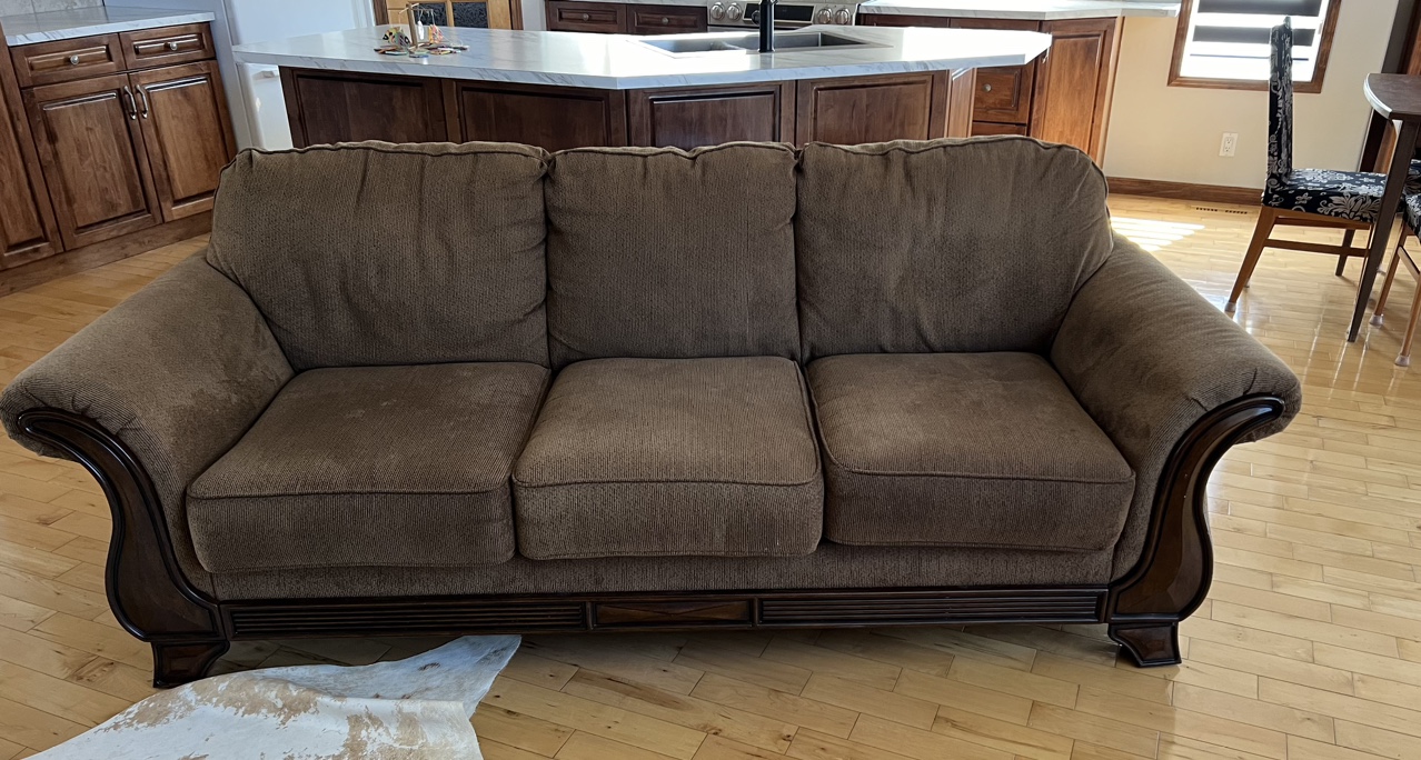 Brown Sofa and Love seat