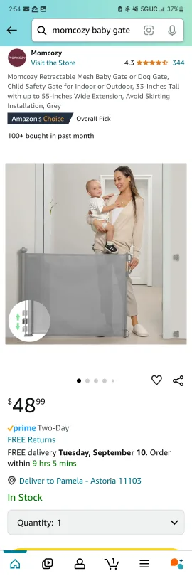 Momcozy Retractable Baby Gate thumbnail