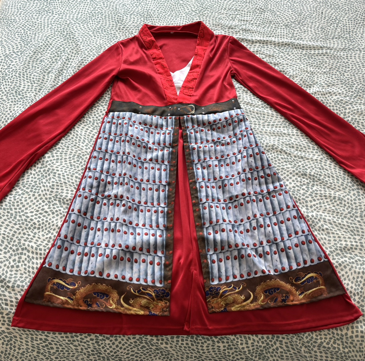 Mulan Halloween Costume, good for kid  around 125-130cm!🥰💕