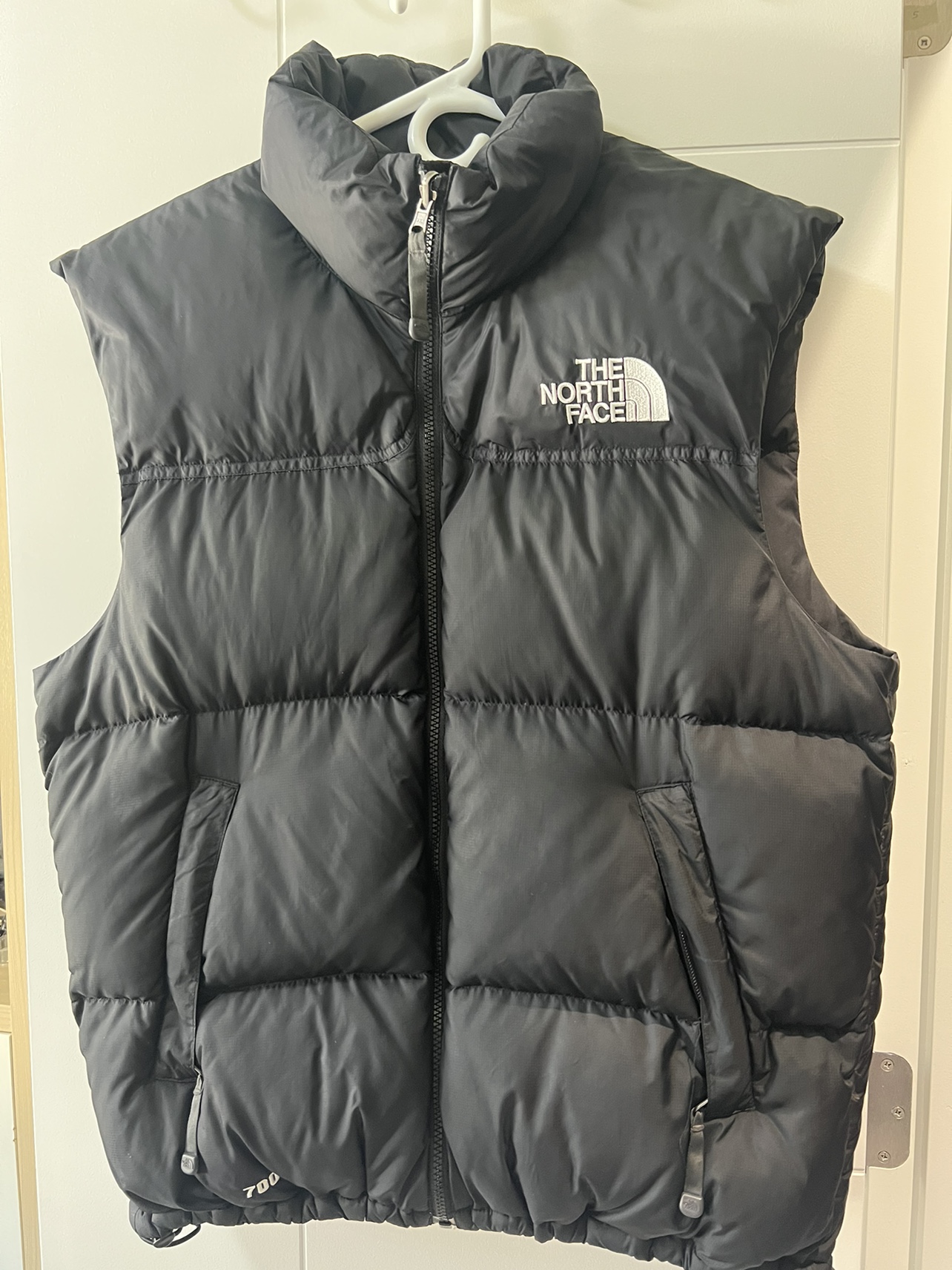 North face 700 vest black