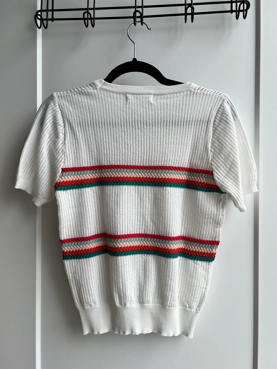 Colourful Striped Knit Top with Bows image indicator(2)