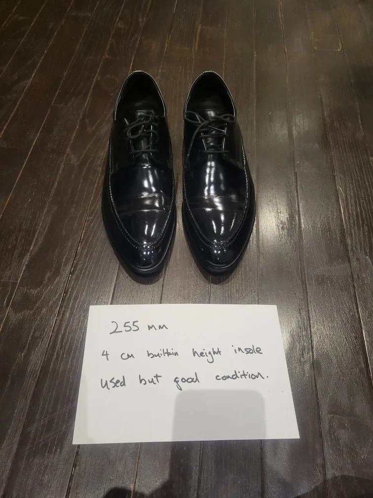 Height Increase Formal Men's Shoes - Black thumbnail