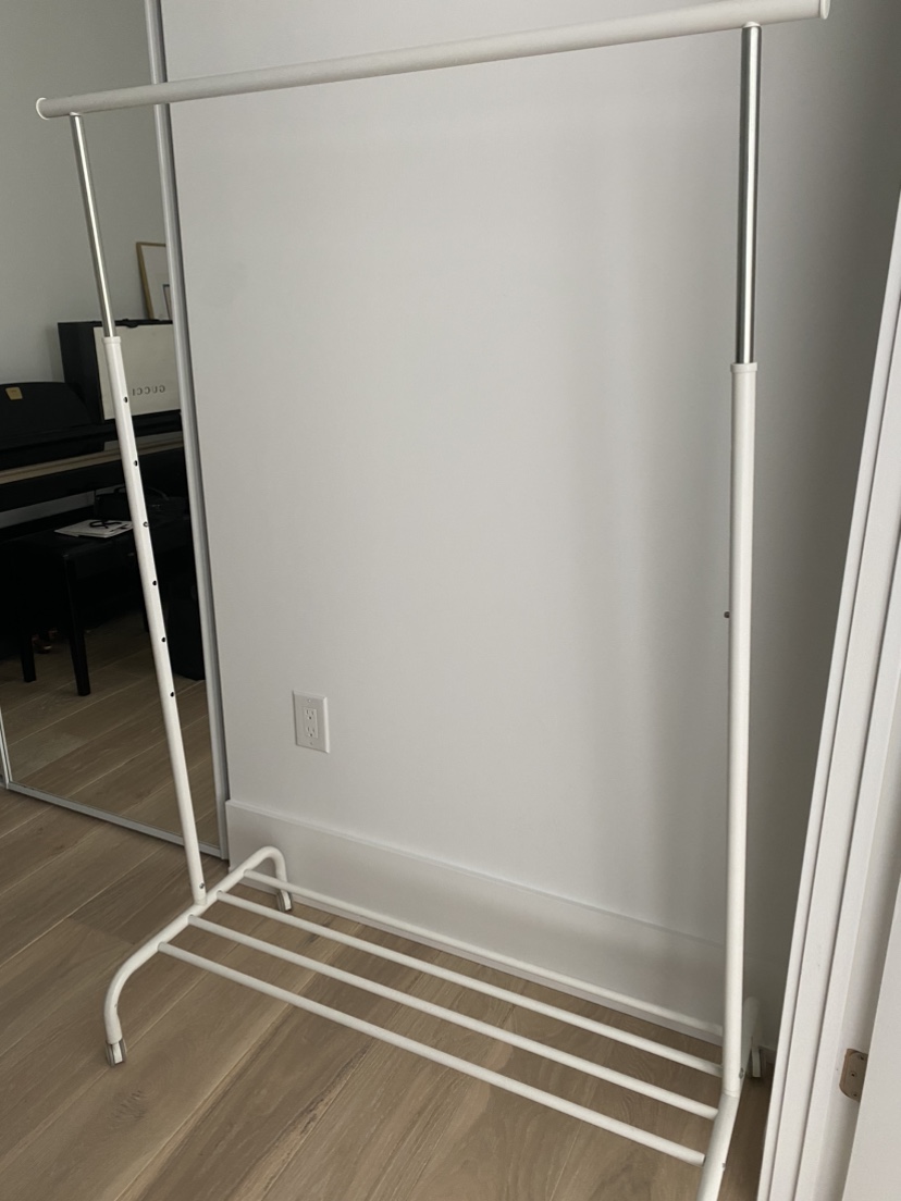 IKEA White Garment Rack