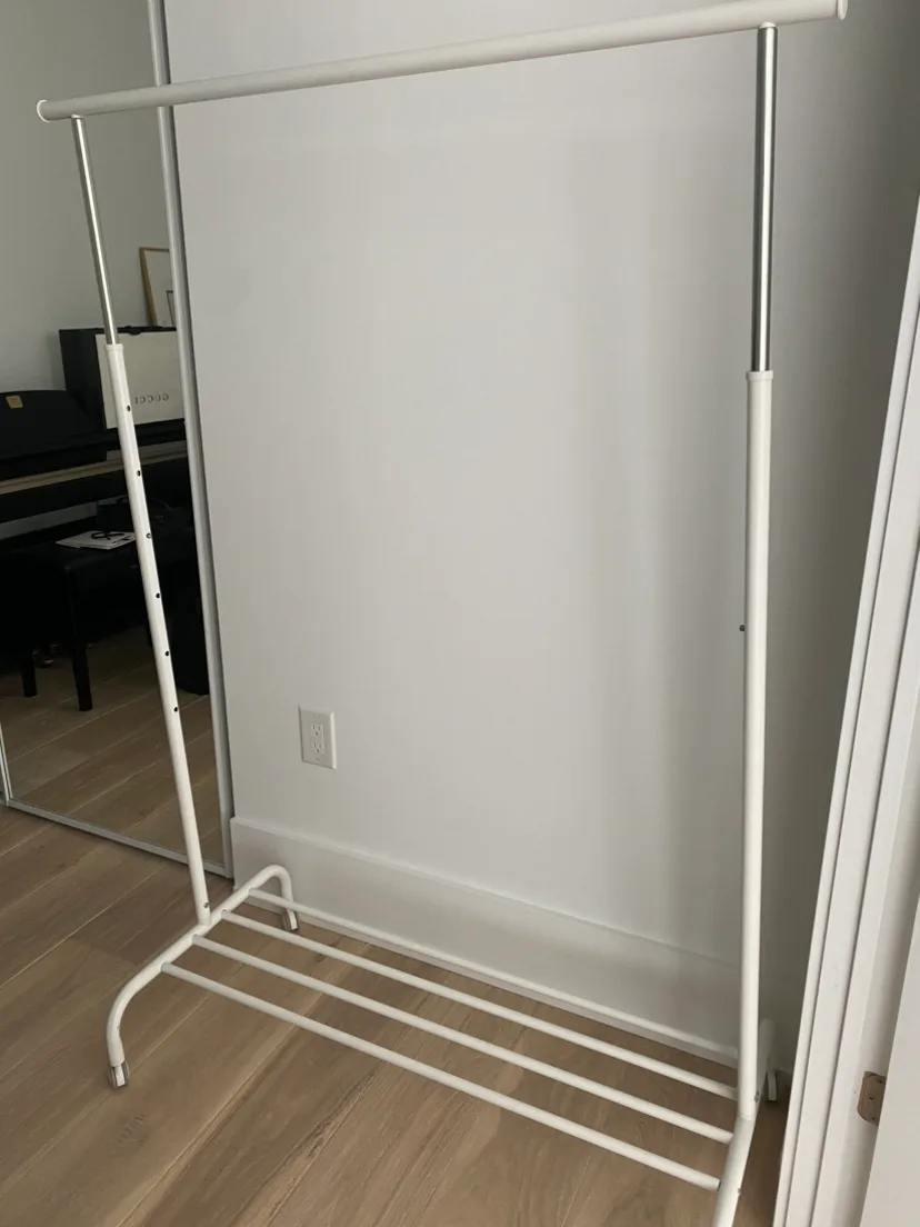 IKEA White Garment Rack thumbnail