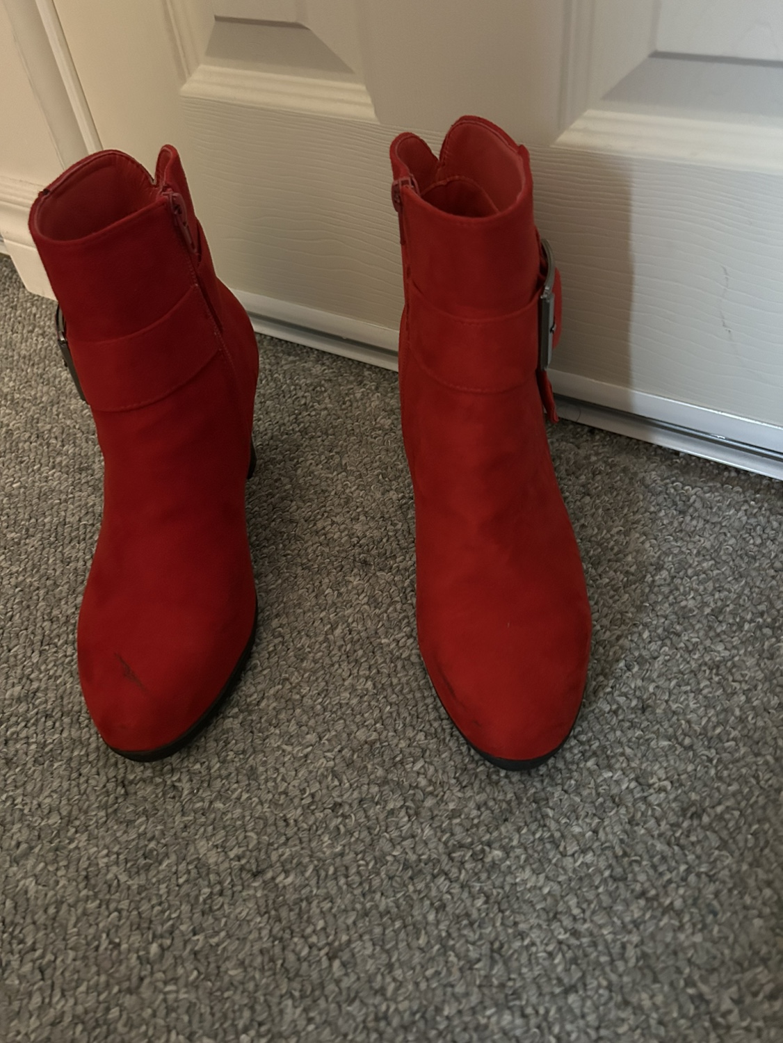 Red Buckle Booties - photo 2