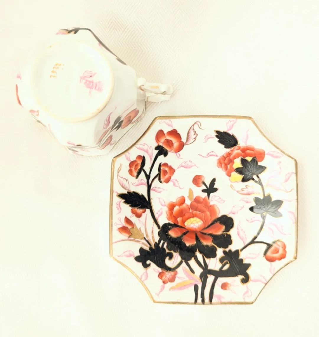 Antique Wileman china teacup and saucer set image indicator(3)