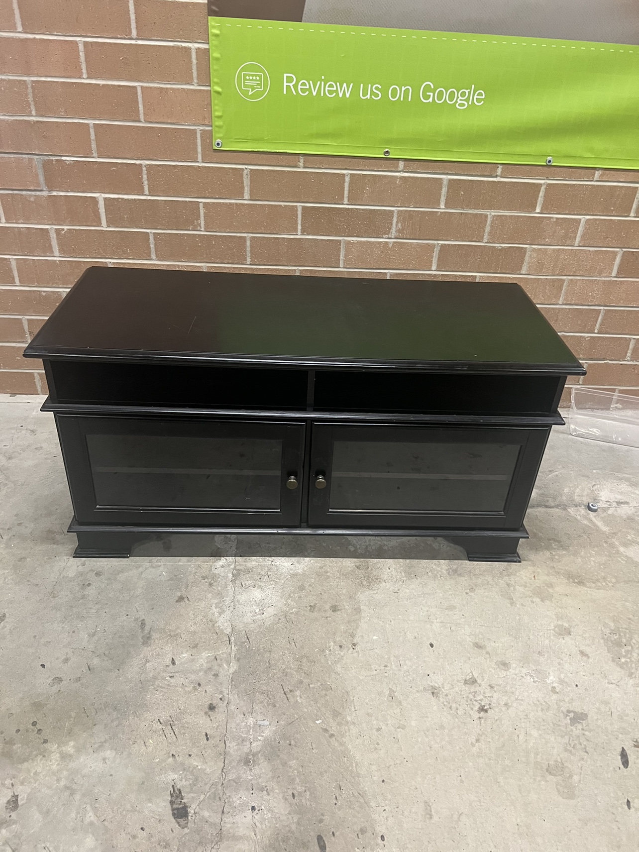 Black TV Stand w/storage