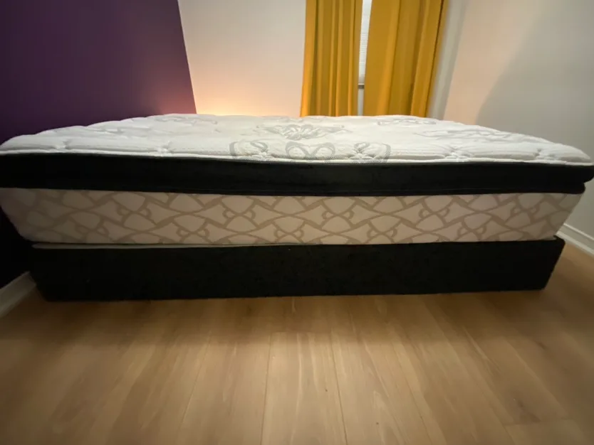 ***MOVING- must go today****  Queen Matress and Box Spring image indicator(2)